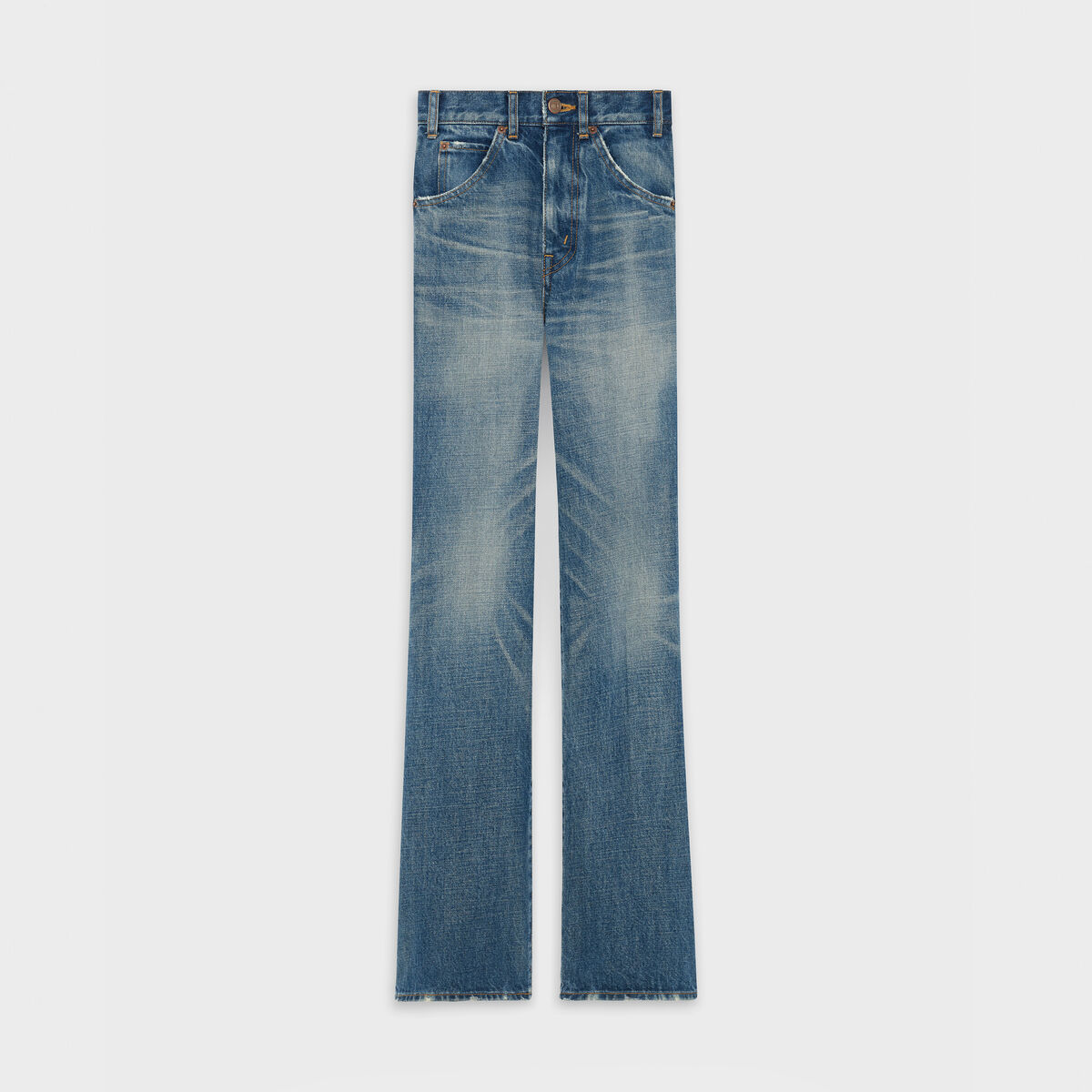 quan Celine Flared Jeans In Broken Twill - elle man