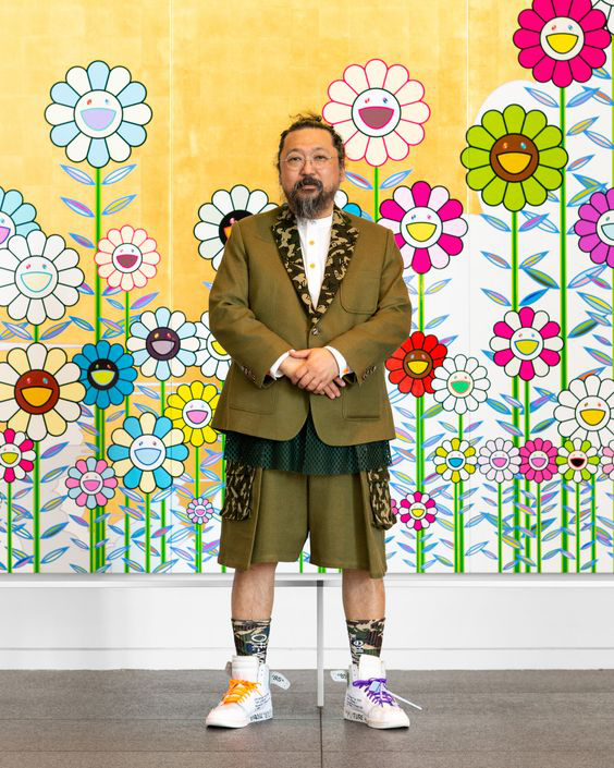 Takashi Murakami Trước Background Kakakiki