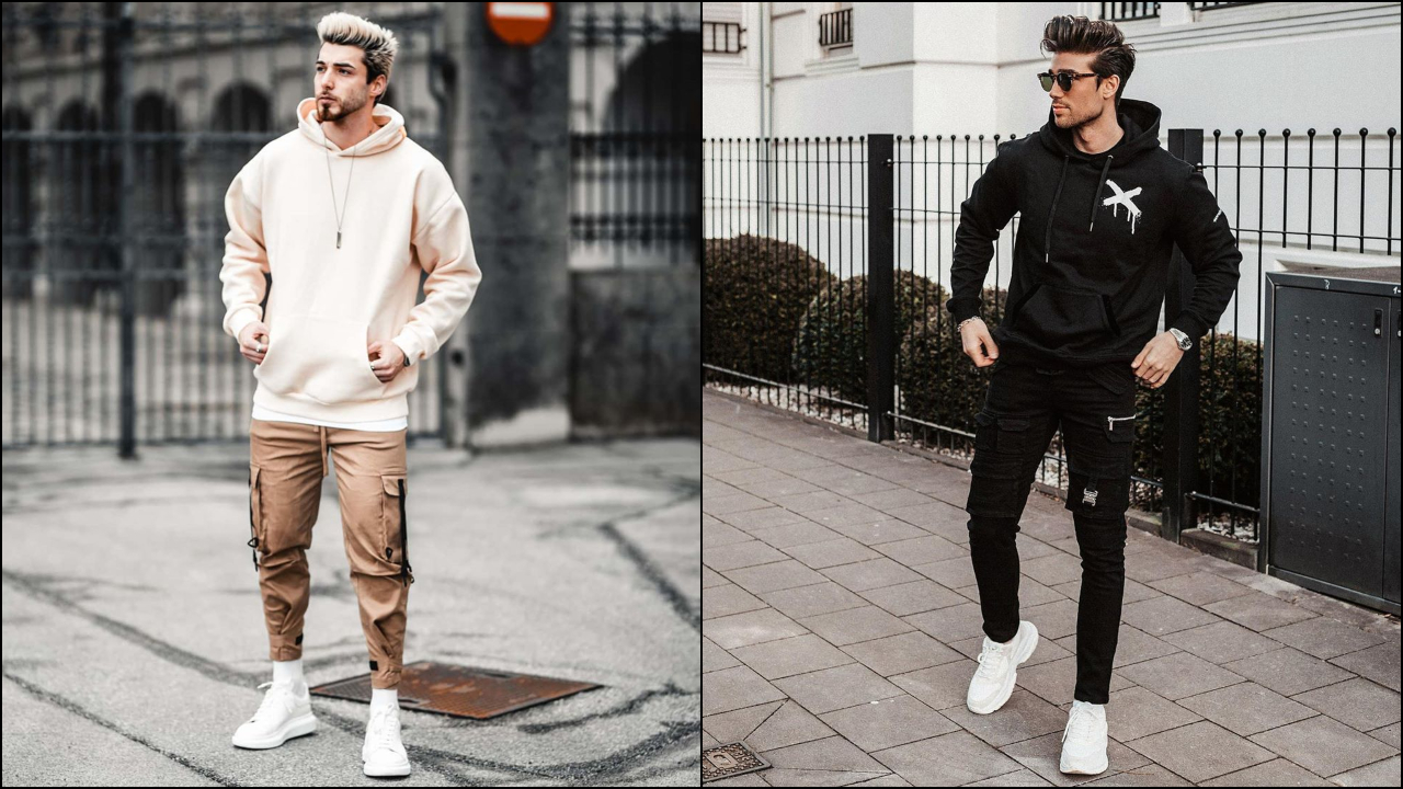 phối đồ với áo hoodie nam - zeno và kris