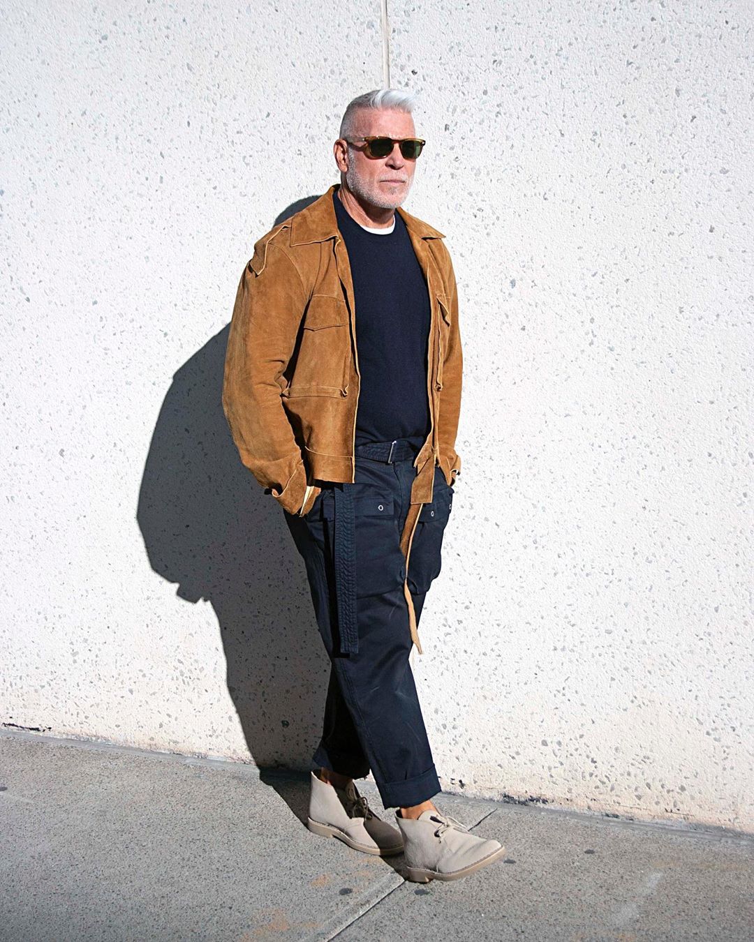 nick wooster đi giày chukka