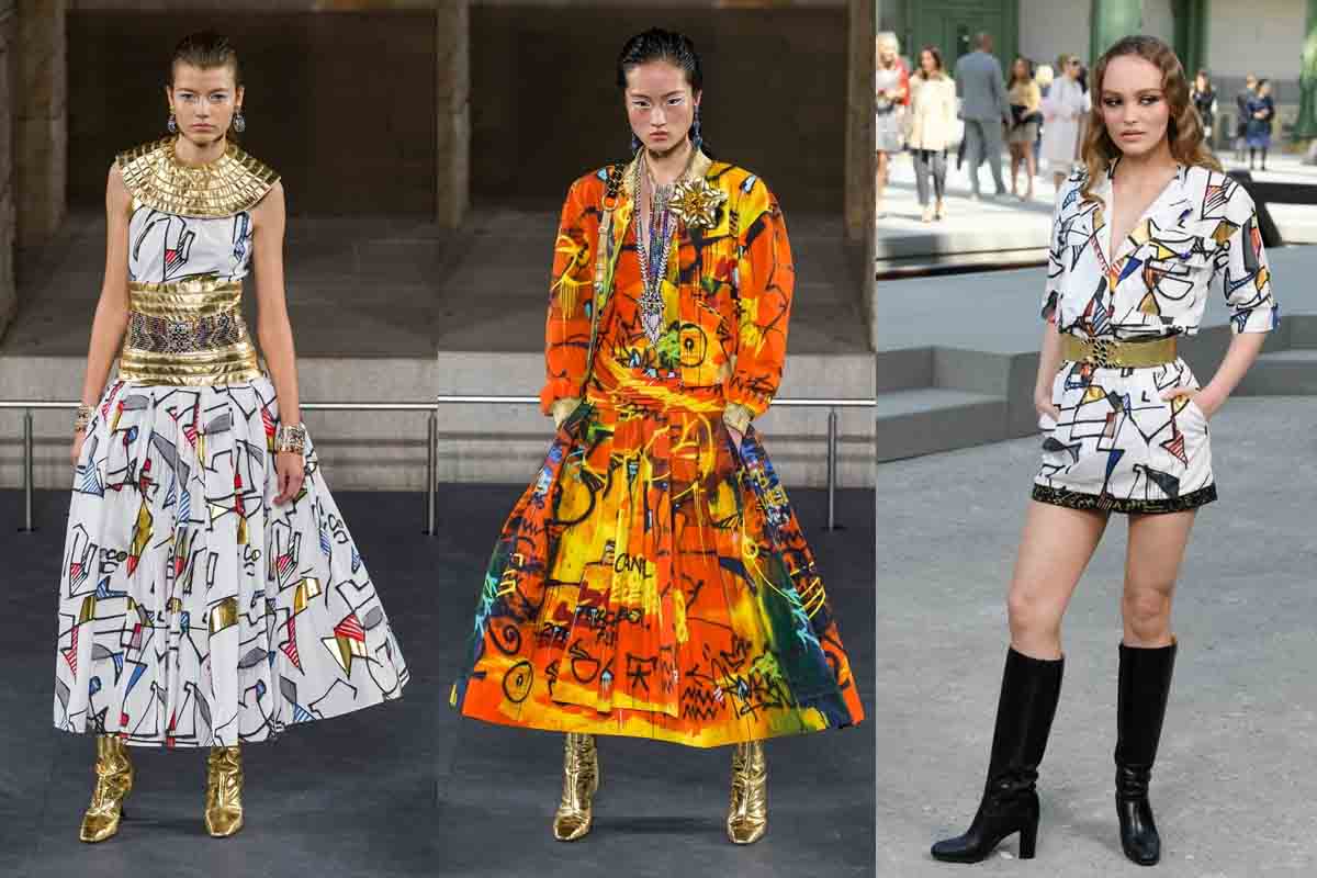 Ngôn ngữ thiết kế của Kongo trên các thiết kế của Chanel trong BST Chanel Métiers d’Art 2018-2019.