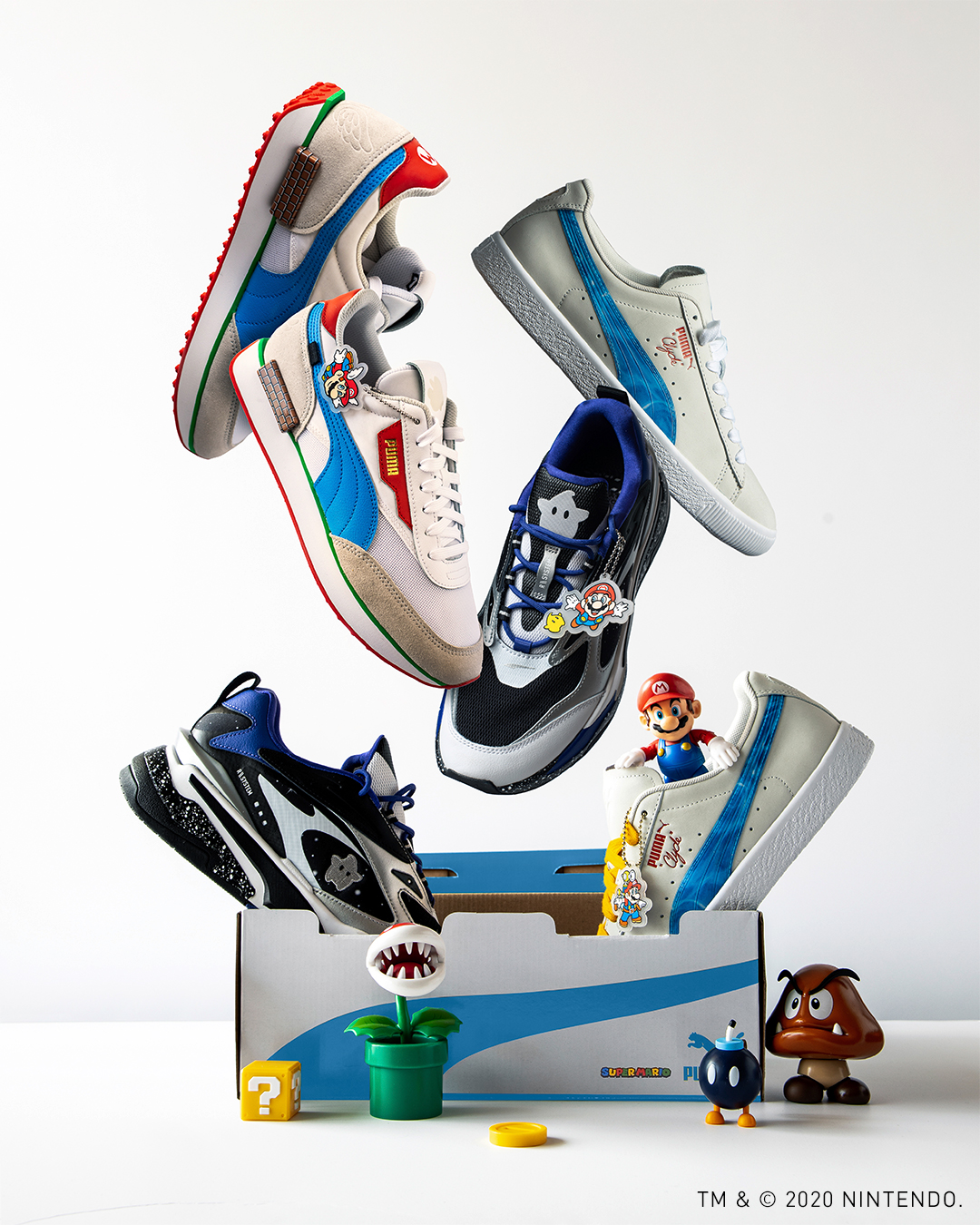 giày thể thao puma x Super Mario 3d all star