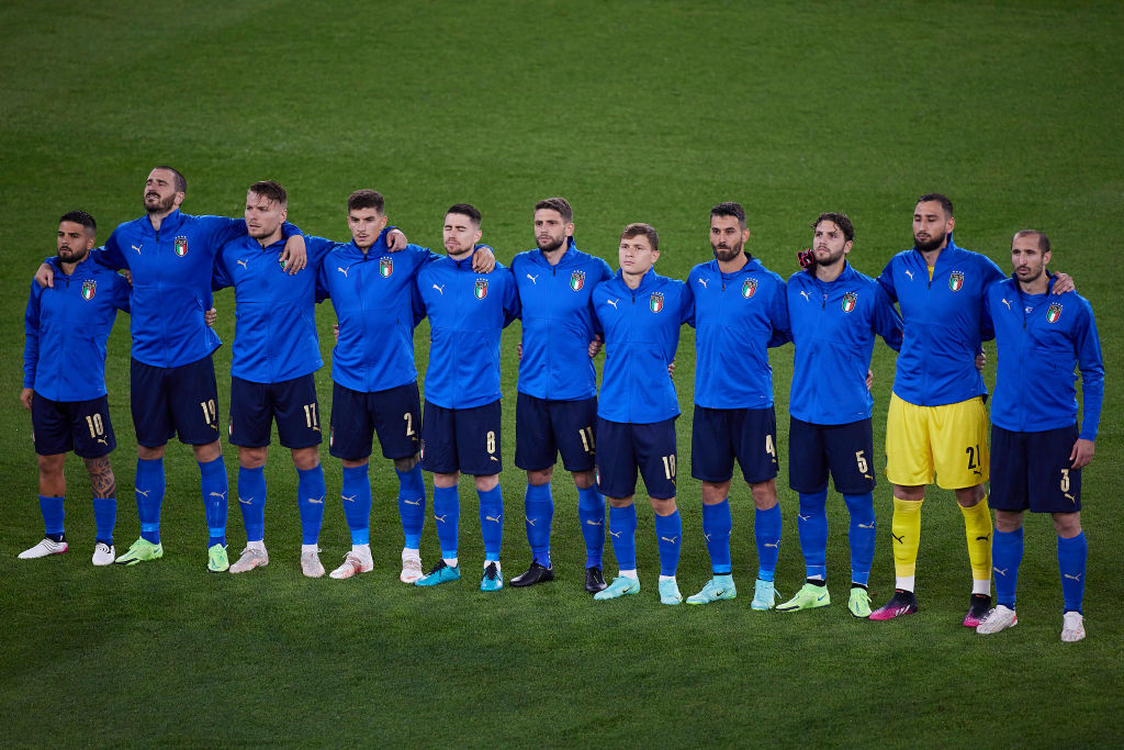 Đội hình ra sân của đội tuyển Ý trong trận gặp Thụy Sĩ Euro 2020