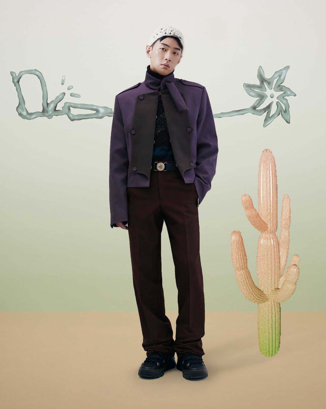 gray-lee-seong-hwa tại dior x Cactus Jack show