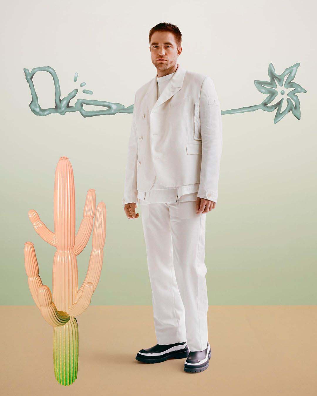 thời trang robert-pattinson dior x Cactus Jack show