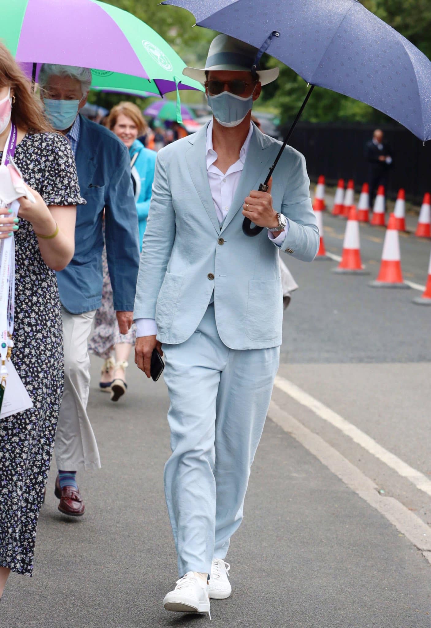thời trang Benedict-Cumberbatch tại Wimbledon