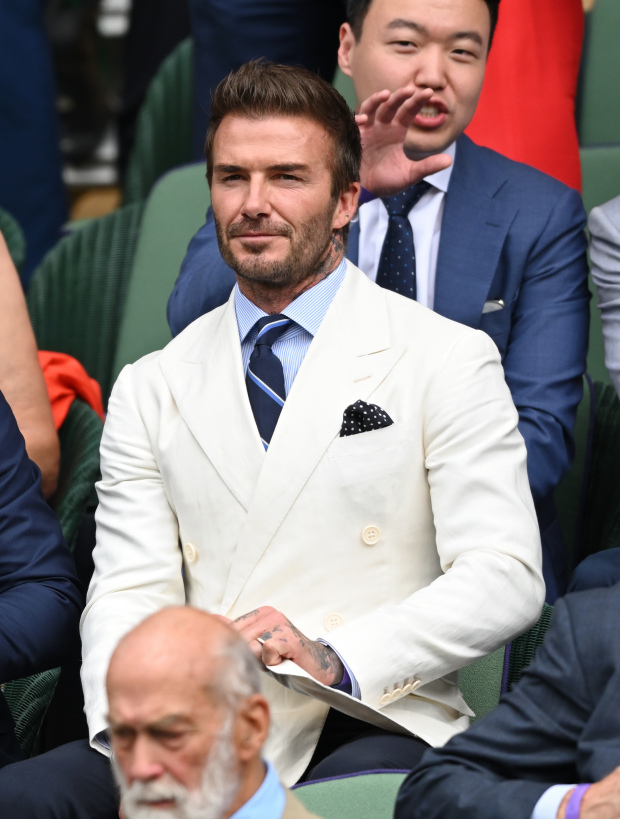 thời trang David Beckham tại Wimbledon