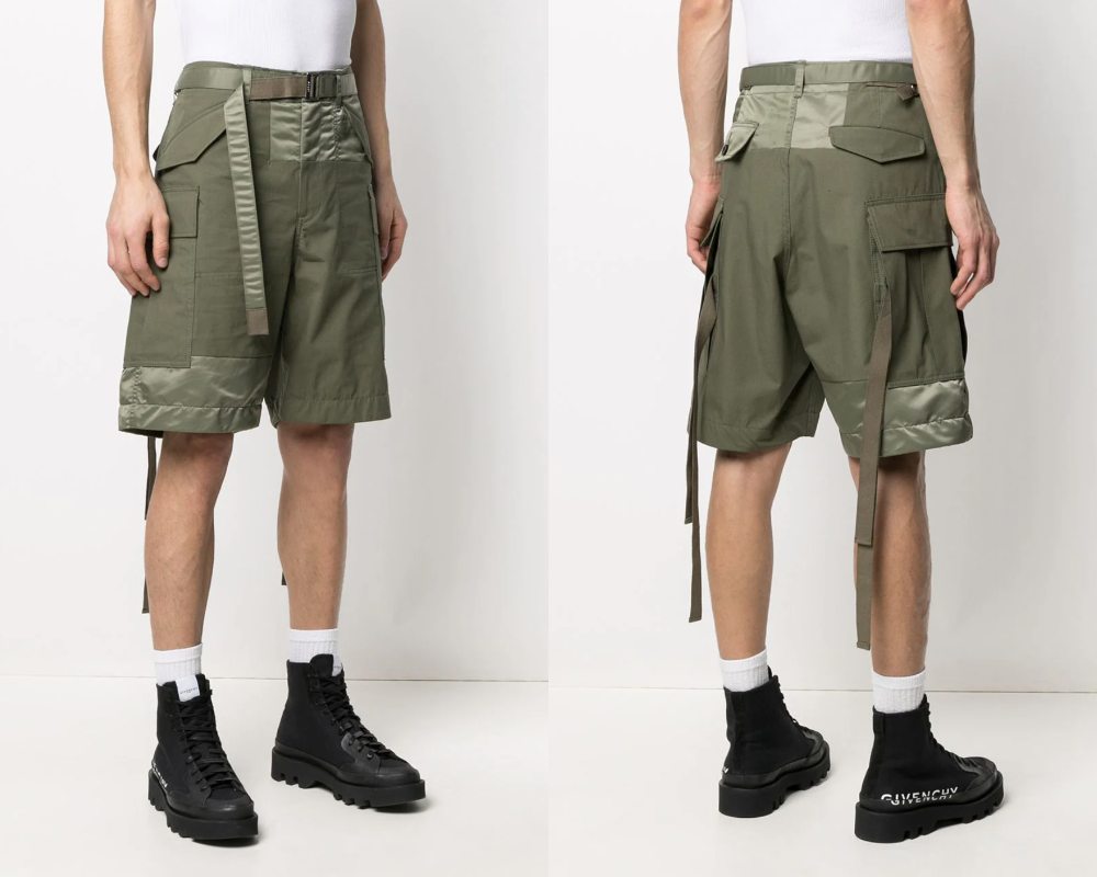 Sacai Oxford Cargo Shorts.