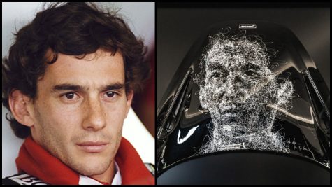 Nghệ sĩ Hom Nguyen tái hiện chân dung huyền thoại F1 Ayrton Senne