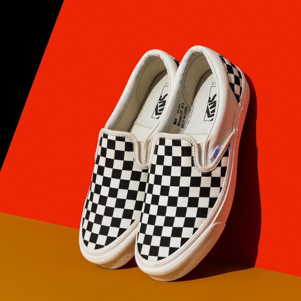 VANS CLASSIC SLIP-ON CHECKERBOARD outfit men