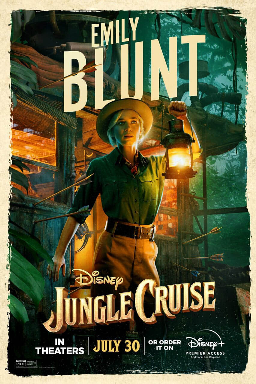 poster jungle cruise - diễn viên Emily Blunt.