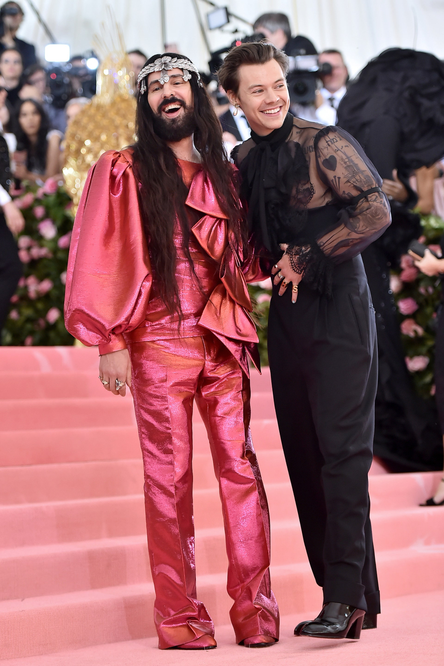 Harry Styles và Alessandro Michele tại met gala 2019