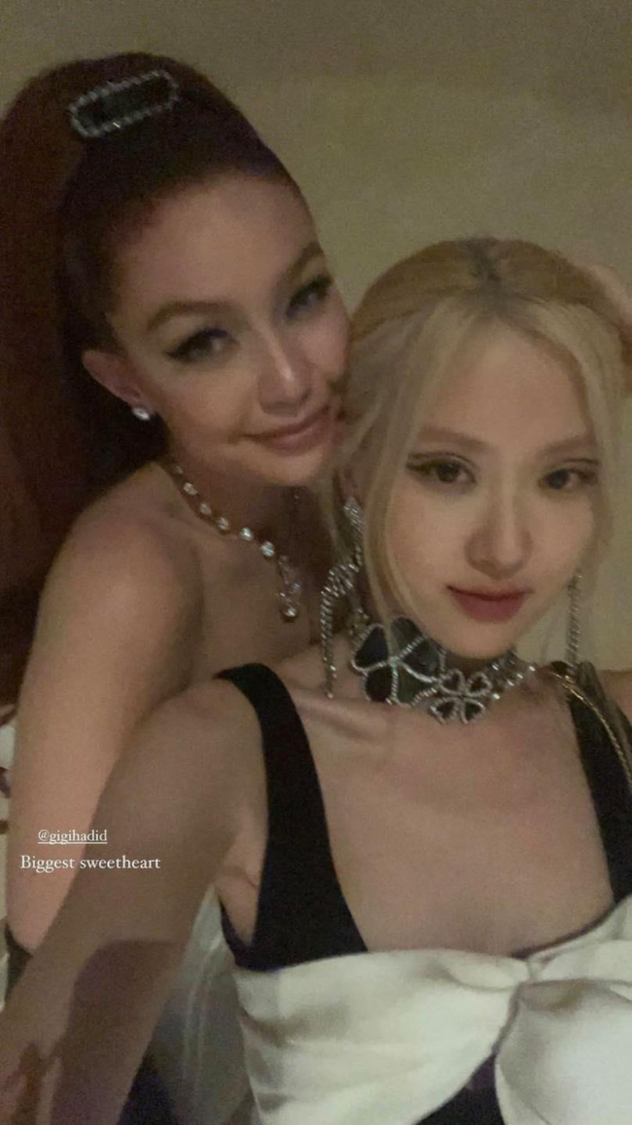 Rosé và Gigi Hadid 