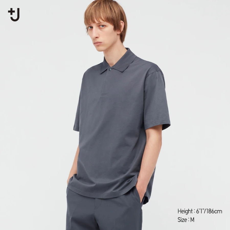 Men +J Relaxed Fit Short-Sleeve Polo Shirt áo polo