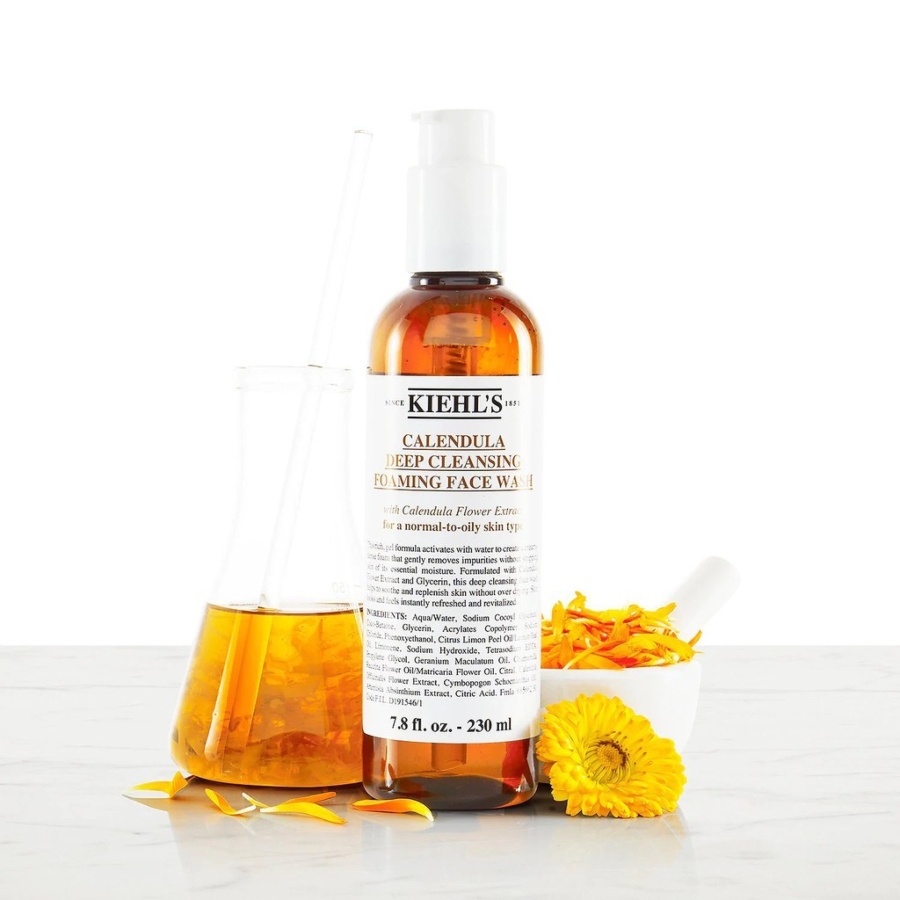 Kiehl's Calendula Deep Cleansing Foaming Face Wash chăm sóc da