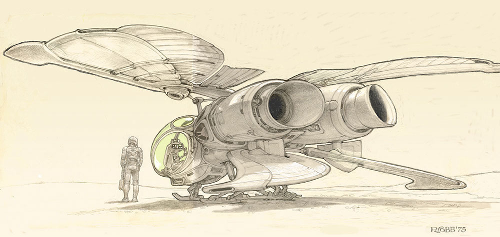 cac cong nghe trong Dune Ornithopter Design by Ron Cobb Jodorowskys Dune elle man