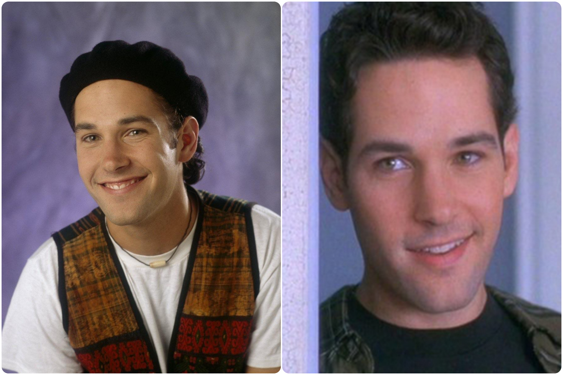 Paul Rudd trong Sisters (ảnh trái) và Clueless (phải).