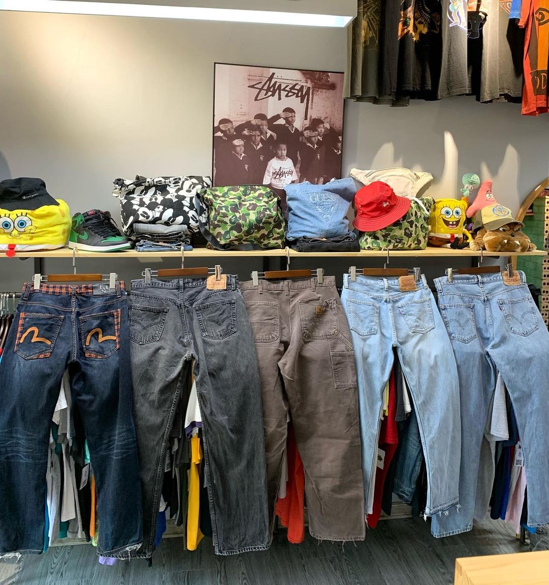 quần jeans cửa hàng vintage the hybrid