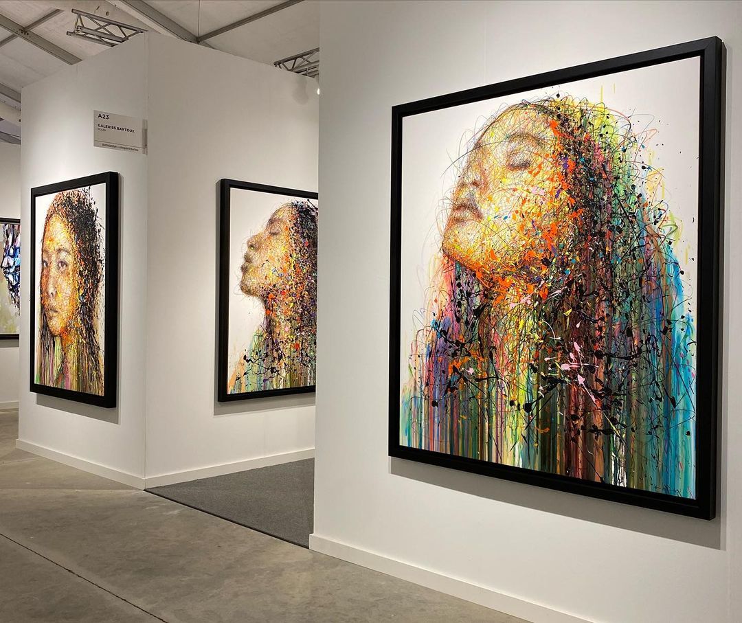 Các tác phẩm của Hom được trưng bày trong triển lãm CONTEXT Art Miami - thuộc chuỗi sự kiện Art Miami