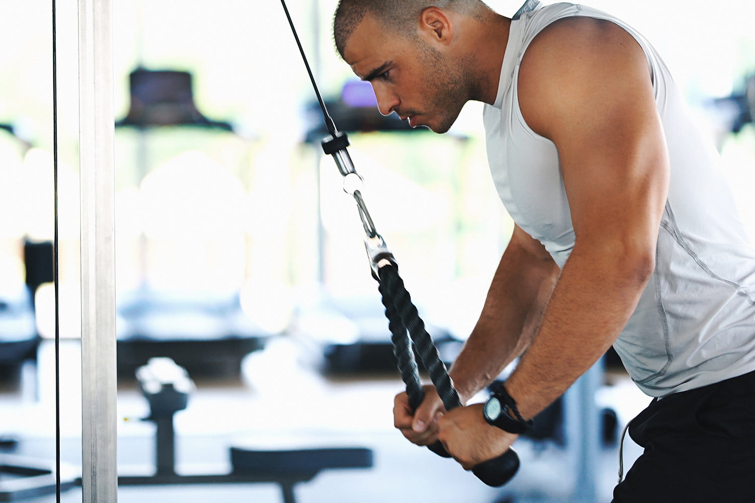 Cable-Rope Tricep Extension