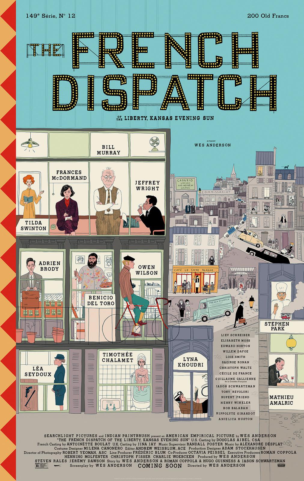 Poster phim The French Dispatch (2021)