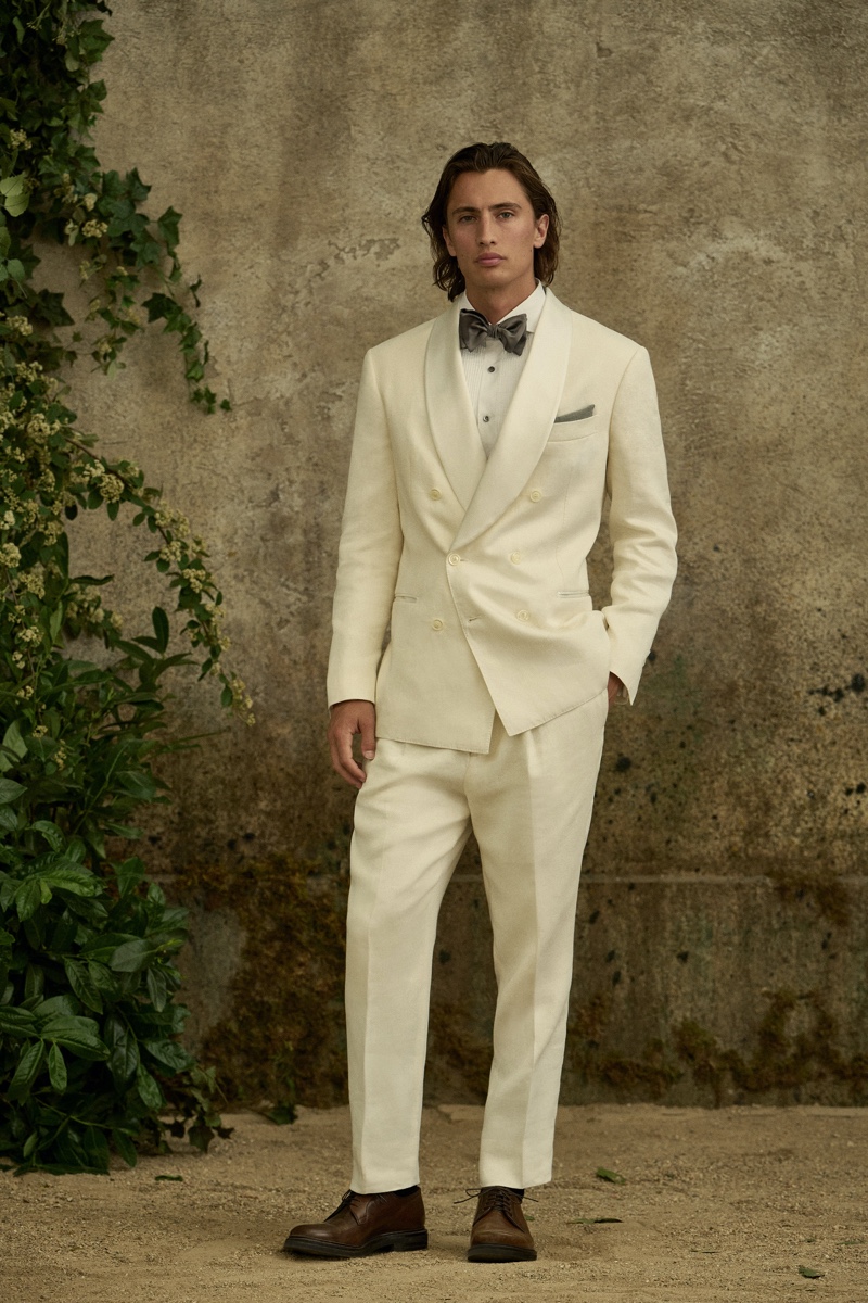 phoi do trang phuc mau trang - Brunello Cucinelli Spring Summer 2022 Men Lookbook