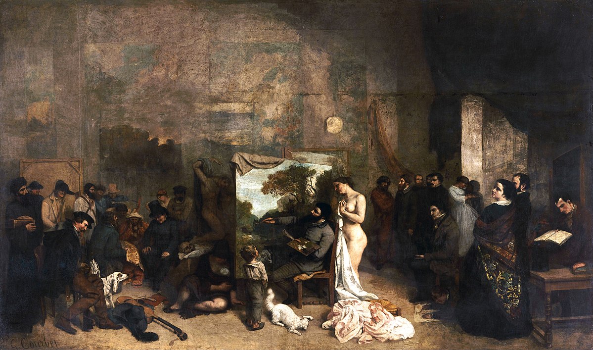 Bức hoạ "The Artist's Studio" của Gustave Courbet.