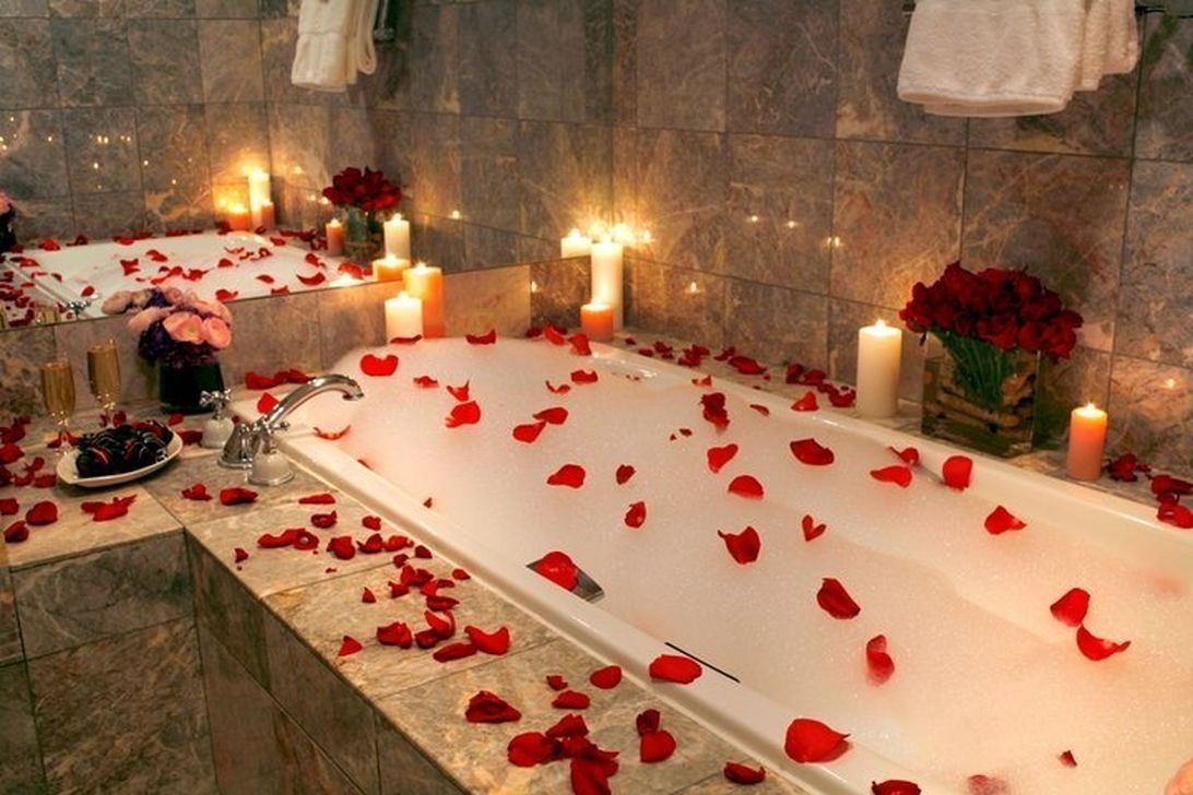 Hãy biến căn phòng tắm của bạn trở nên lãng mạn hơn trong ngày lễ Valentine