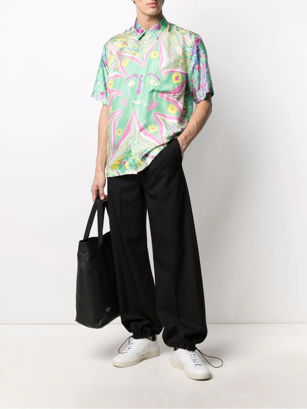 phoi do hoa tiet psychedelic prints - Stella McCartney 