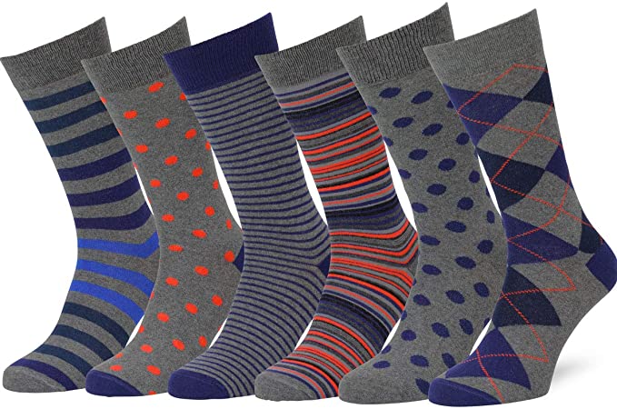 dress sock - Easton Marlowe Colorful Patterned Dress Socks