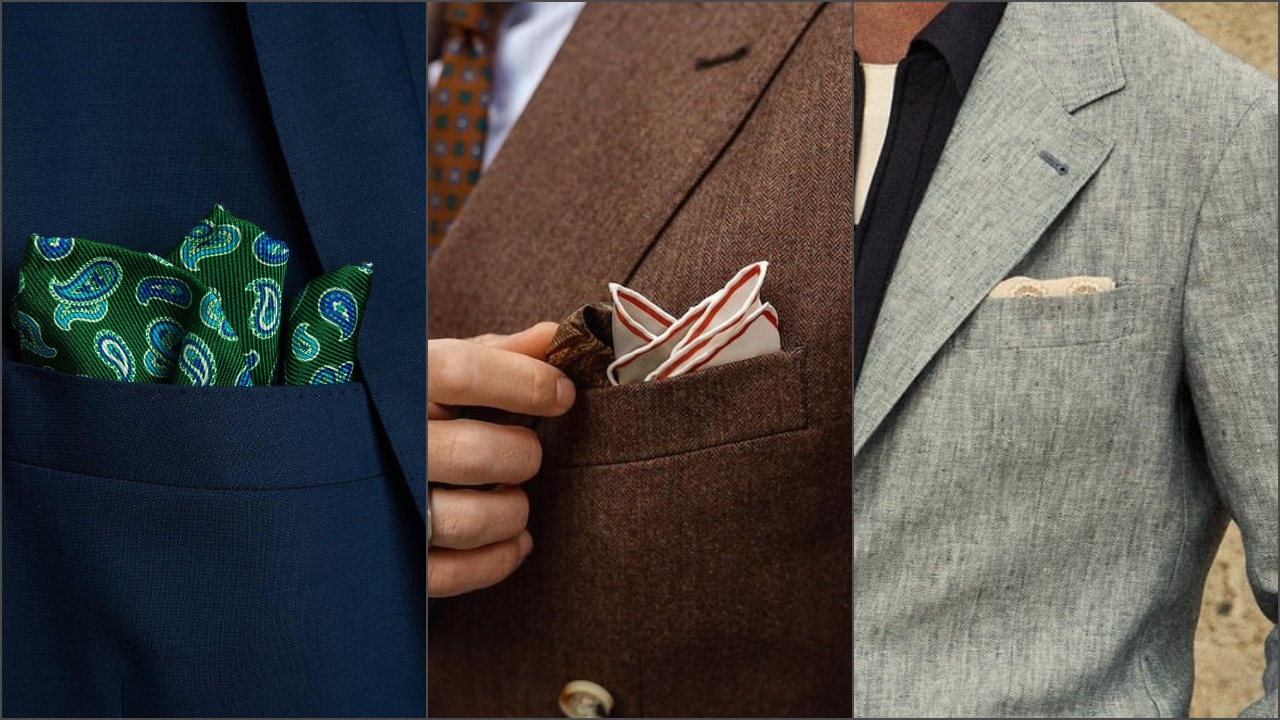 7 kiểu Pocket Square nên có trong bộ sưu tập phụ kiện của quý ông - elle man cover