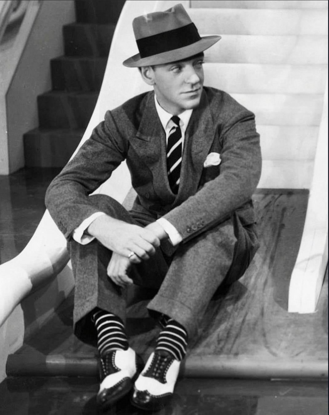 lich su giày da nam wingtip - Fred Astaire